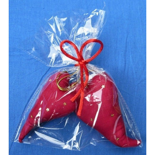 Hearts made of fabric - manual work from India